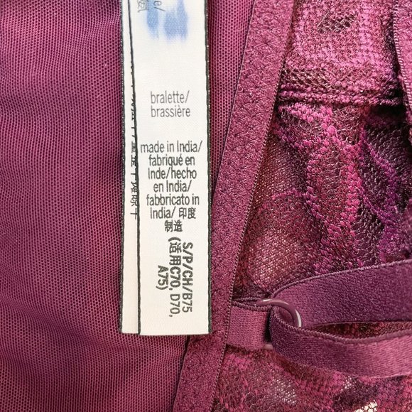 NWOT Victoria's Secret Bralette S Red Lace - Picture 5 of 8